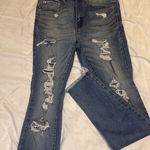 Distressed Blue Women's Jeans